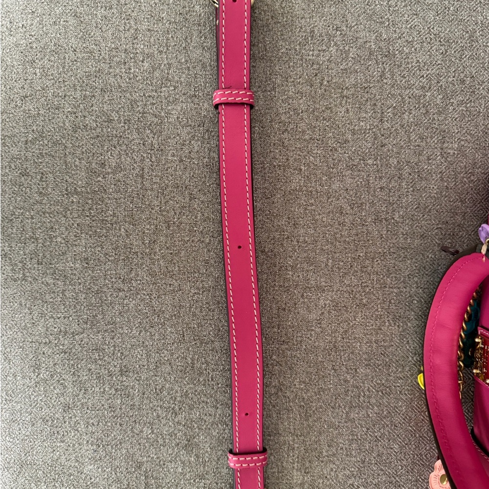 Dooney & Bourke Penrose Pocket Satchel Fuchsia - Picture 9 of 9